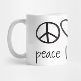 Peace Love World Mug